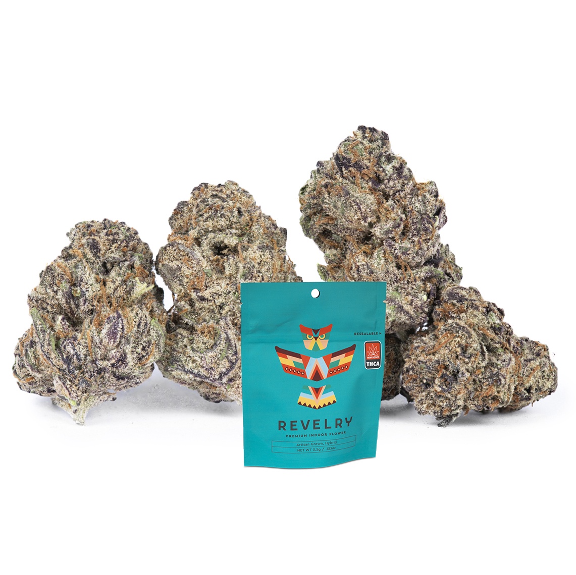 Revelry - THCA 1/8th Flower - 3.5g / Hybrid/Pink Guava